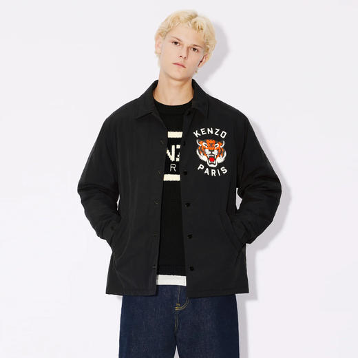 KENZO 高田贤三 男士老虎徽标印花外套 黑色 FE55 BL062 9NG 99 商品图1