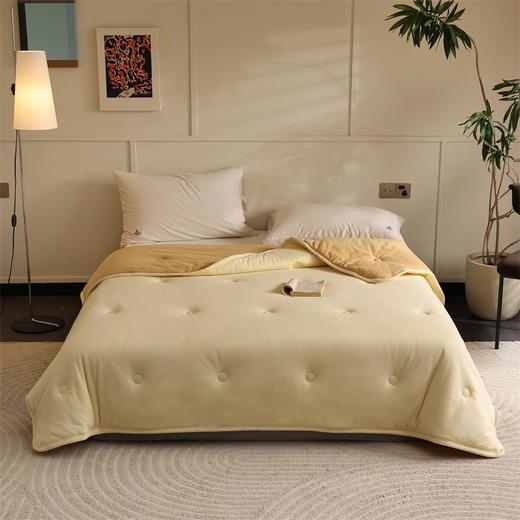 oohnoo全棉针织蚕丝雪绒冬被 商品图0