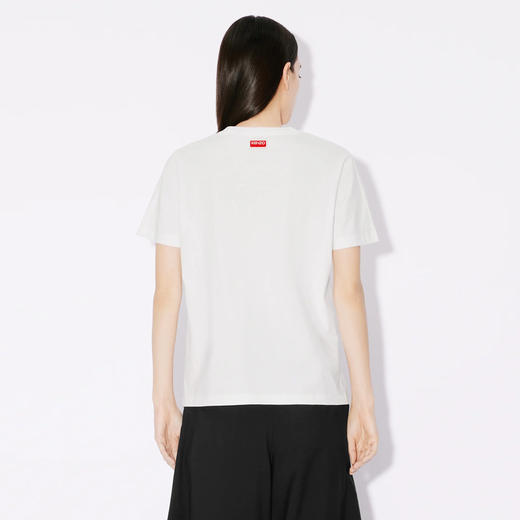KENZO 高田贤三 女士大象徽标印花棉质圆领短袖T恤 白色 FE52 TS114 4SO 02 商品图2