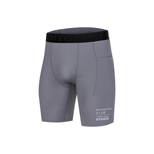 OMG运动 跑步裤子男五分紧身裤高弹力健身裤子压缩裤田径训练夏季J-FMJSK2671 商品图9