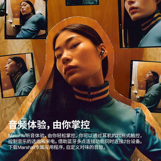 马歇尔/Marshall MINOR IV耳机真无线重低音防水4代无线蓝牙长续航TWS耳麦 黑色 商品图4