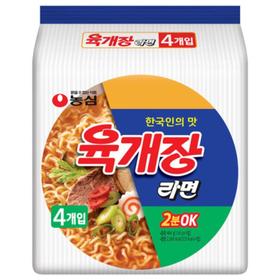 农心牛肉汤拉面(116gx4)농심 육개장라면