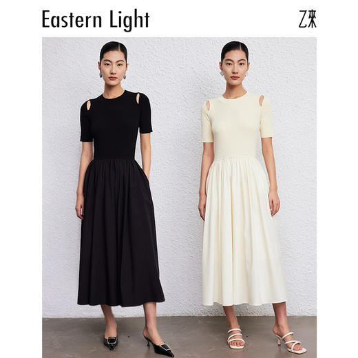 Eastern Light/乙来针织连衣裙短袖女夏季裙子 商品图1