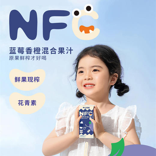 神兽果果 钙果山楂混合NFC果汁 蓝莓汁鲜钙果直榨非浓缩 250ml 商品图4
