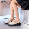 Safiya/索菲娅2024新款 学院风厚底圆头甜酷玛丽珍中后空凉鞋 SF43114401 商品缩略图6