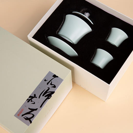 西泠印社亦师亦友白瓷上釉茶具套装 商品图2