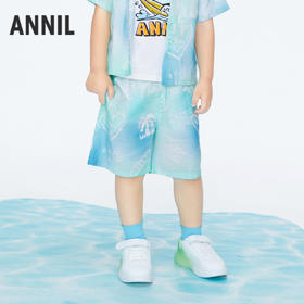 男童棉麻清凉舒爽中裤裤子夏季新款安奈儿童装实体店同款XB426574