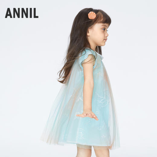 女童炫彩网纱连衣裙裙子夏季新款安奈儿童装实体店同款XG423714 商品图2