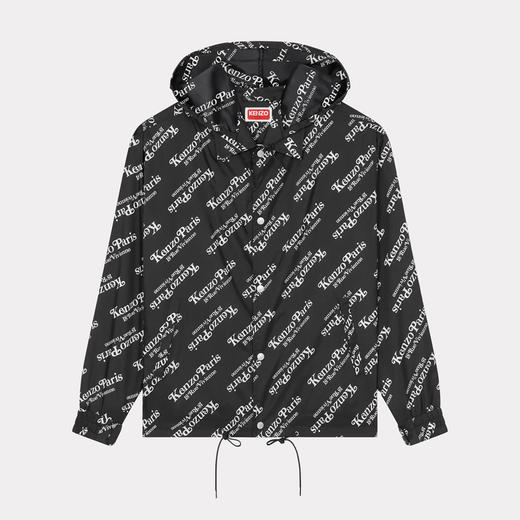 KENZO 高田贤三 男士字母徽标印花连帽拉链外套 黑色 FE55 BL163 9NU 99 商品图0