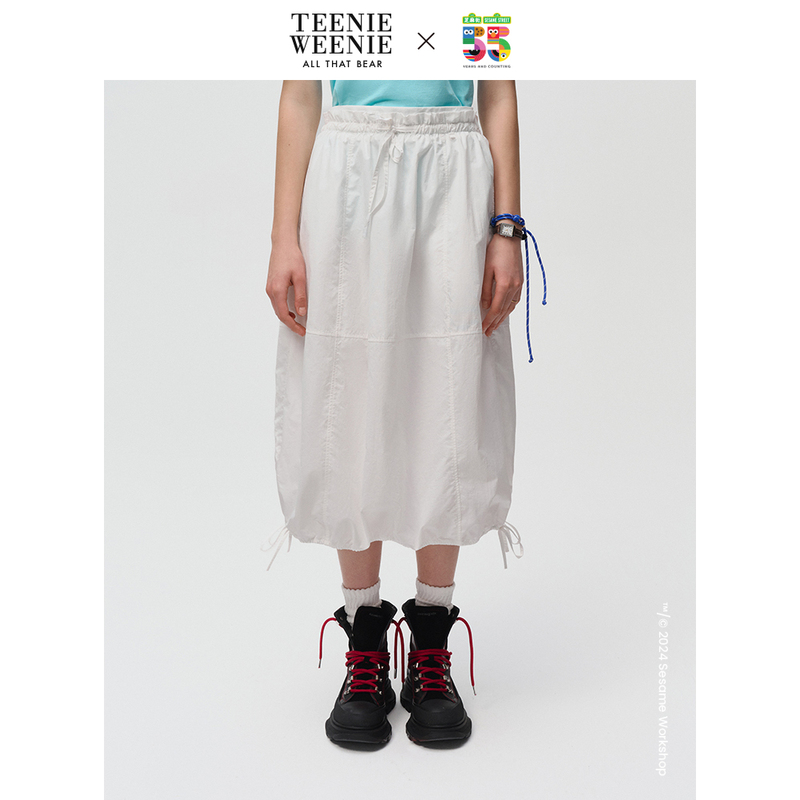 Teenie Weenie小熊简约半身裙女夏季女短裙TTWH242501L