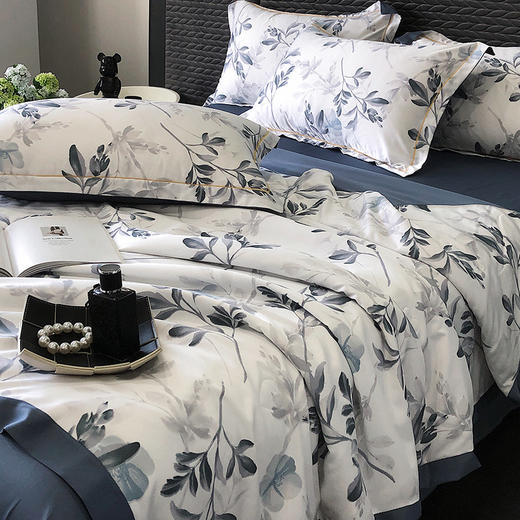 占姆士奥莱线上款【超亲肤！夏凉被四件套】可水洗夏季空调被， 轻奢多种款式任选，学生宿舍被单四件套 商品图9