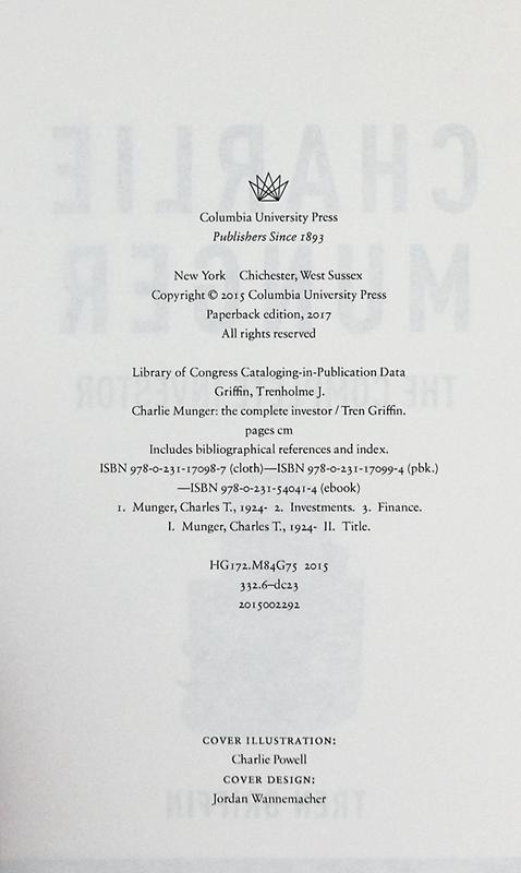 预售 【中商原版】特兰格里芬 查理芒格完整的投资者 Charlie Munger The Complete Investor 英文原版 Tren Griffin 投资 商品图5