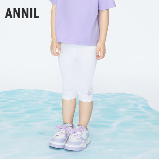 女童高弹七分打底裤清凉运动裤新款安奈儿童装实体店同款XG426594 商品图0