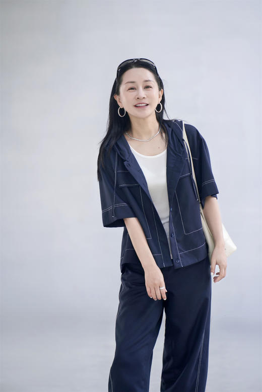 热销现货 安诺9【5.4%莱赛尔4.6%亚麻】撞色明线连帽外套LXWG2044 商品图8