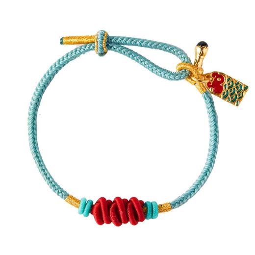 六鑫珠宝 锦鲤金榜题名考研上岸文昌结手工红绳手链 商品图4