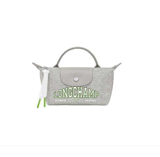 LONGCHAMP 珑骧 2024春夏新品 女士Le Pliage 系列LOGO印花迷你饺子手提包 灰色 34175HEA 112 商品图1