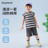 【80-140】【MQDmini】男童无袖背心中小童条纹撞色弹力t恤 商品缩略图3