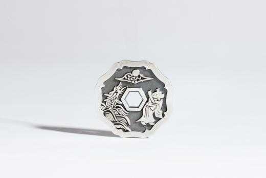 矩德泉坊 纯银手作  指日高升平安吉庆（3厘米版）Q2403000765 商品图0