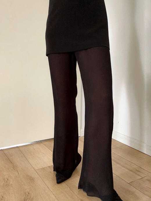 VC｜SS24014 Amanda sheer trousers [ 长裤   黑 / 白 ] 商品图9