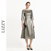 LIZZY优雅高端气质名媛风轻奢收腰大摆宴会晚礼服连衣裙8066 商品缩略图0