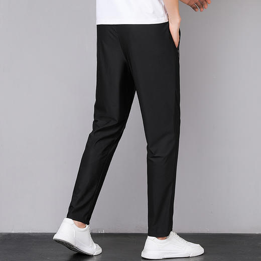 【冰丝裤】【DDN】大依优型大码直口束口休闲长裤弹力大号加肥加大夏季薄款松紧腰宽松运动透气 商品图4