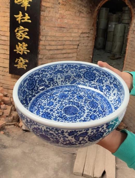 柴窑重工内外满绘聚宝盆 商品图0