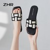ZHR法式高级感平底凉拖鞋女夏小香风2024新款网红外出海边沙滩鞋 商品缩略图9