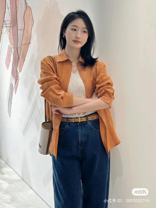 63-1 排他性独家圆正 小禾比利时亚麻平纹布衬衫 活色生香 热门新色 商品图6