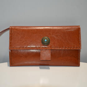 真皮发型师专用手拿剪刀包多功能理发工具包手拿包