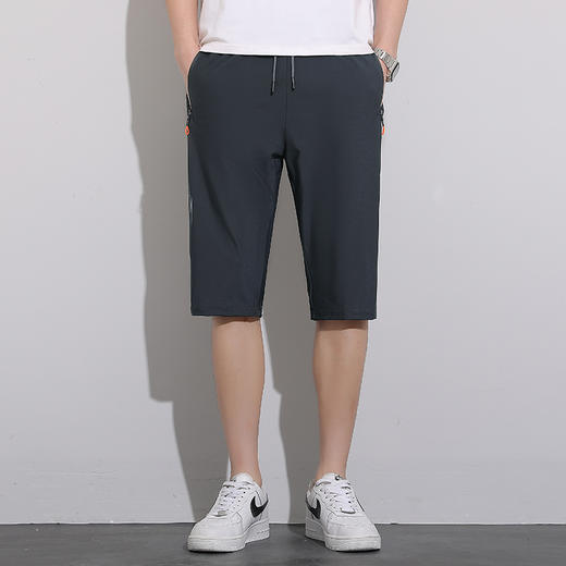 【冰丝七分裤】【DDN】大依优型大码冰丝弹力七分裤短裤大号加肥加大夏季薄款松紧腰宽松运动短裤透气 商品图3