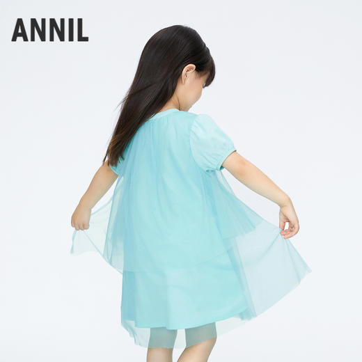 女童甜美亮片短袖连衣裙裙子夏季新款安奈儿童装实体店同款XG423723 商品图1