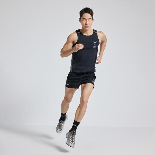 OMG运动 撞色拼接带腰包跑步短裤三分短裤男马拉松超短透气训练薄J-FMDK2690 商品图4
