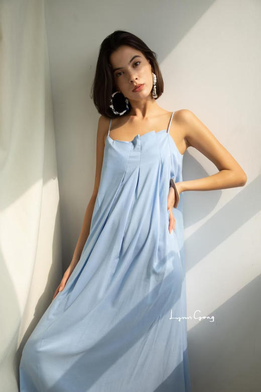 几何层叠吊带裙 商品图2