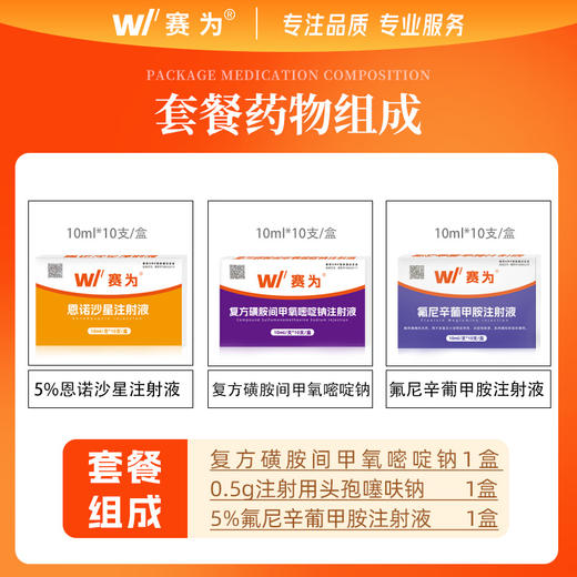 赛为高热混感套餐猪牛羊无名高热高烧不退咳喘不吃食退烧兽药正品 商品图3