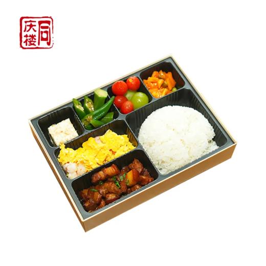 【营养膳食】黑猪肉拼虾仁炒蛋套餐 商品图0