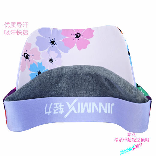 繁花超轻防晒吸汗马拉松越野户外骑行松紧带空顶帽 商品图5