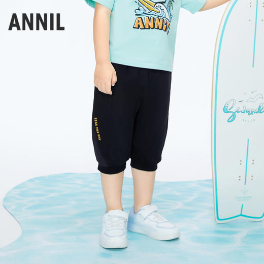 男童弹力保型七分裤裤子新款安奈儿童装实体店同款XB426573 商品图1