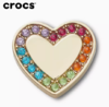 Crocs饰品智必星质感金色彩虹爱心10013429 商品缩略图0