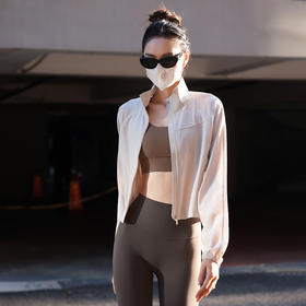 beemen轻薄速干防晒衣 立领运动外套 瑜伽健身外套 挺阔有型 日常可穿