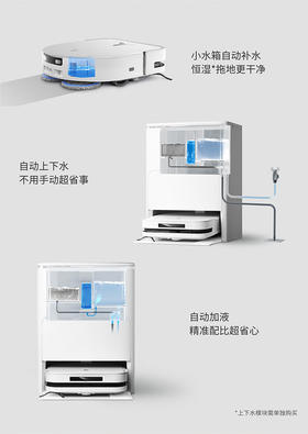 【2024新品】科沃斯扫地机器人X5PRO白色水箱版扫拖洗烘一体全自动清洗集尘吸擦地毛发零缠绕灵动恒贴边DDX29