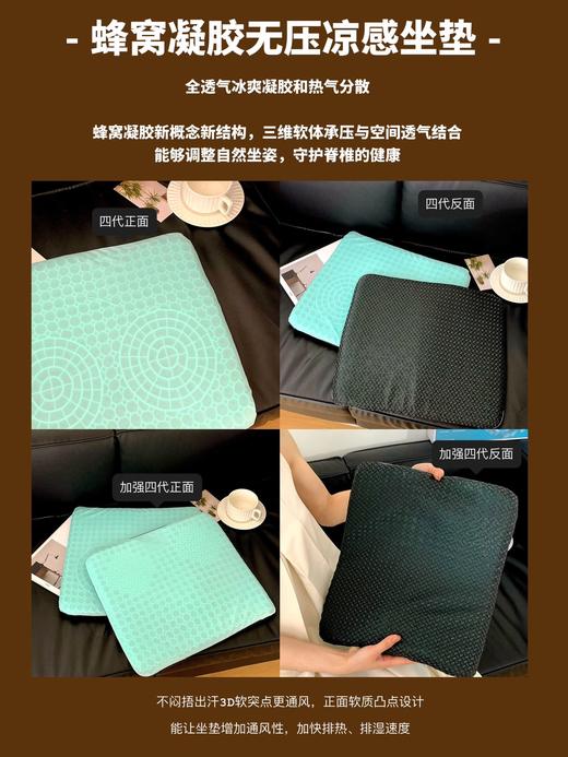 全新升级【蜂窝凝胶坐垫】~给屁股开个空调❄️ 商品图2
