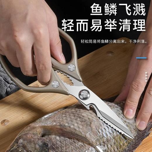 德国剪刀厨房专用进口钛钢多功能剪硬物鸡骨头杀鱼剪子食品级家用 商品图4