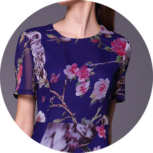 -【伯妮斯茵】162S139--紫色连衣裙--《花园的石阶》--《生命之美-梵高的花园》 商品图2