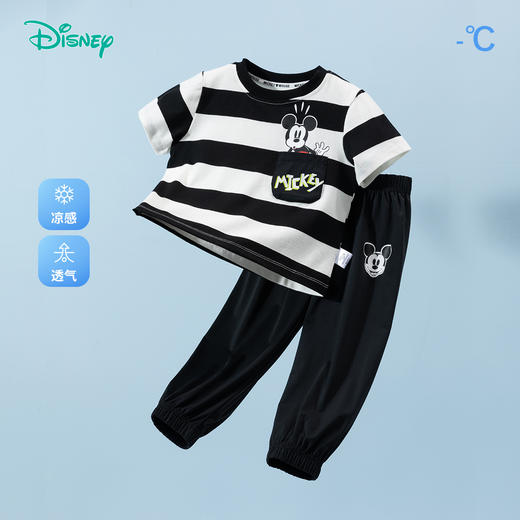 迪士尼24年新品男童短袖套装ZD2DT021 商品图1