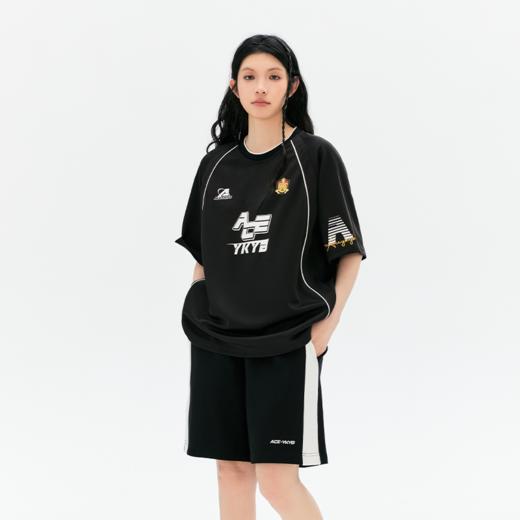 ACEYKYB黄子韬美式T恤情侣2025夏季新款潮流复古宽松撞色休闲短袖 商品图3