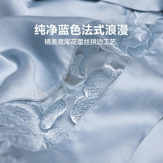 【100支奥地利进口天丝】LOVO乐蜗 VTS0056 花漾倾城 床品四件套 商品图6