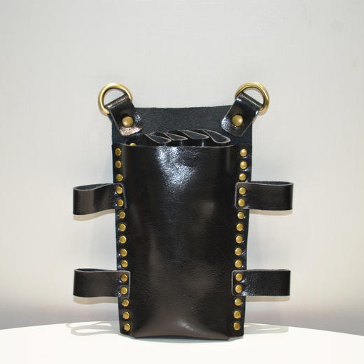 真皮发型师专用手拿剪刀包多功能理发工具包 商品图2