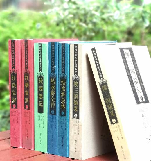 绘图古典名著续书四种：《续三国演义》（上下）《续西游记》《结水浒全传》(上下)《红楼复梦》（上下），32开平装，全7册，[明]酉阳野史、[清]俞万春、小和山樵等著，齐鲁书社2006年一版，约3500页 商品图0