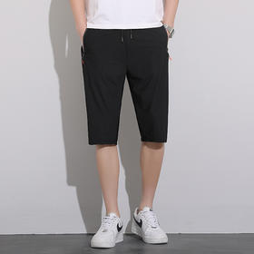 【冰丝七分裤】【DDN】大依优型大码冰丝弹力七分裤短裤大号加肥加大夏季薄款松紧腰宽松运动短裤透气