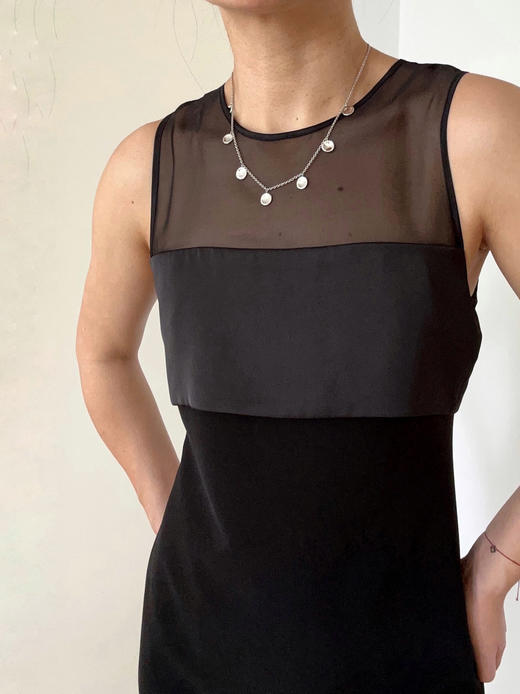 VC｜SS24139 Amada long tank [ 无袖背心  黑 ] 商品图0